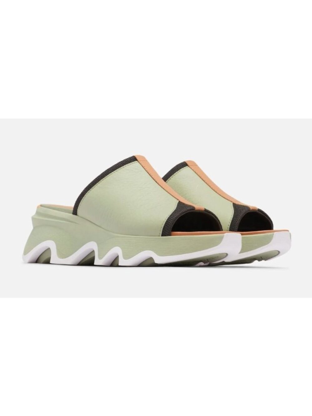 SOREL Kinetic Impact Slide High Leather Sandal Safari/Dream Size 9